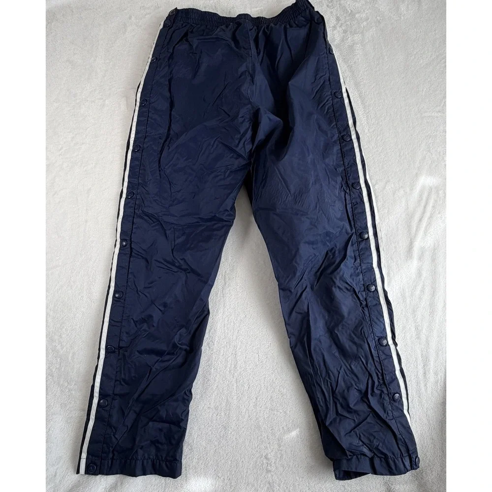 VTG Adidas Pants Mens Sz M Blue‎ Tear Away Baggy Track Lined Windbreaker 90s Y2K